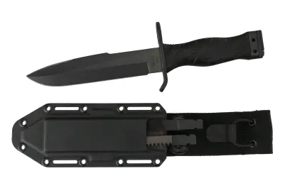 Taktický útočný bodák MK.I. Hlavice bajonetu slouží k uchycení příslušenství (pilky, pilníku) nebo pro upevnění bodáku na zbraň. Délka nože 29 cm, délka čepele 16,4 cm. Včetně kydexového pouzdra.